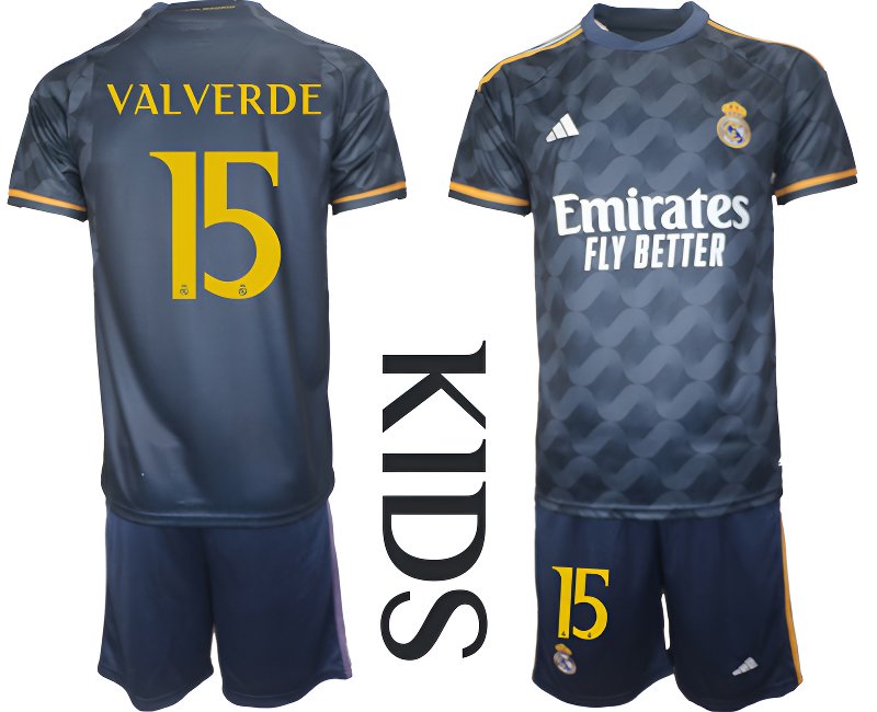Dětská venkovní fotbalová souprava Real Madrid 2023/24 Valverde 15