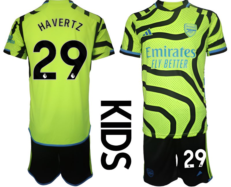 HAVERTZ 29 Arsenal Dětské Venkovní Dres Komplet 2023-2024 Krátký Rukáv