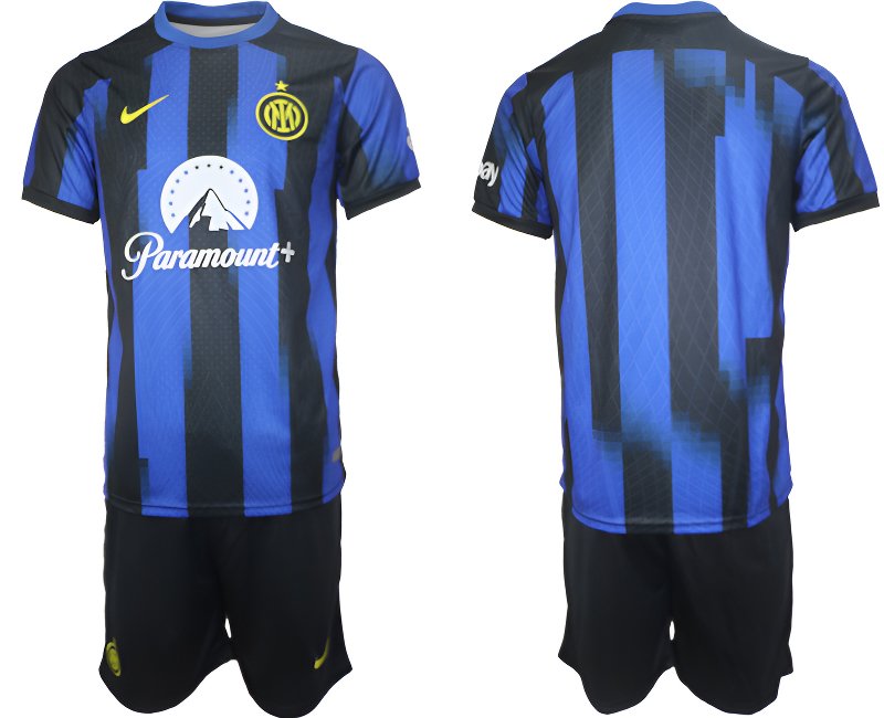 Pánský domácí dres s krátkým rukávem Inter Milán 2023/24 - modrý