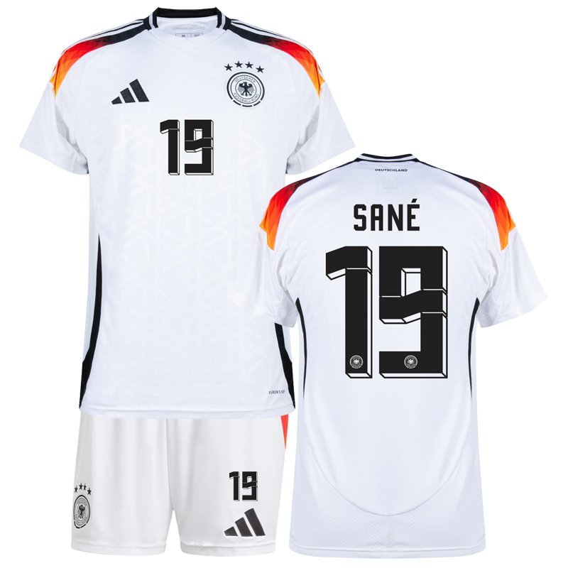 Fotbalové dresy Německo Sané 19 Domácí Dres pro EURO 2024 - bílý