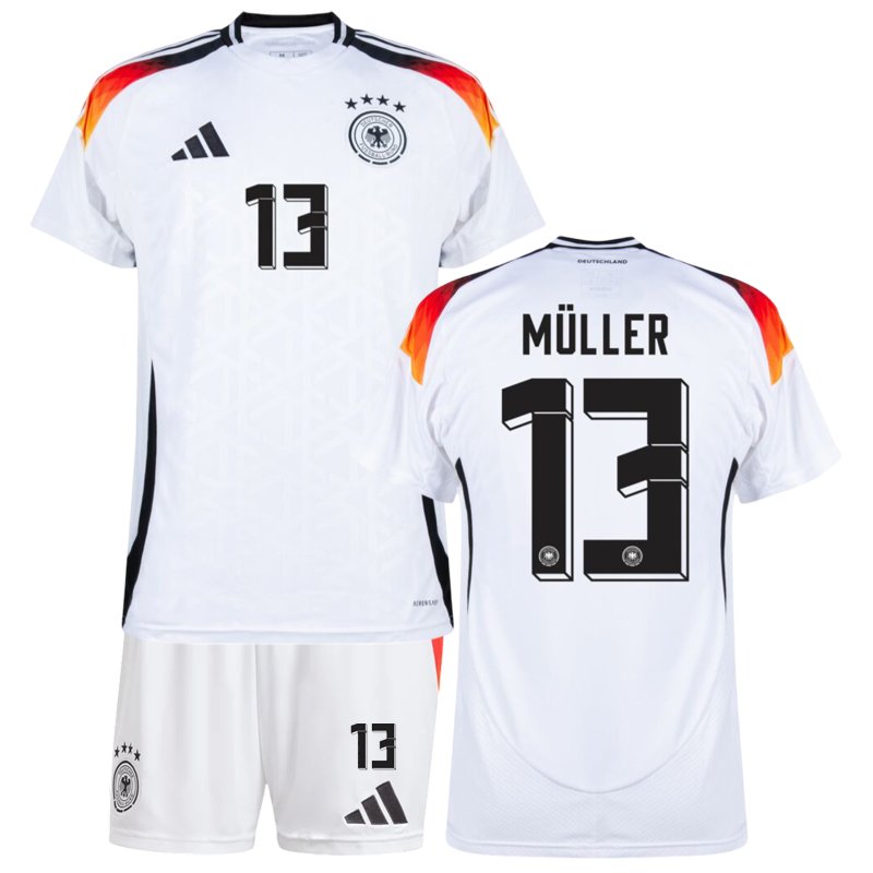 Müller 13 Domácí fotbalový dres Německo 2024/25 bílý