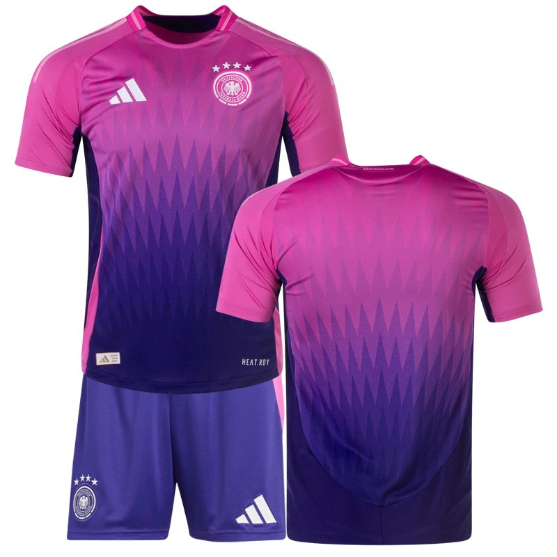 Německo venkovní fotbalový dres 2024/25 růžovo-fialový