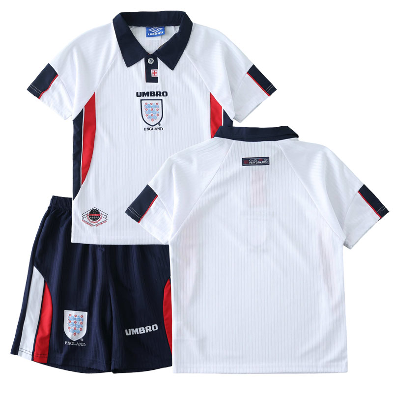 Fotbalové dresy Anglie Retro Dětské Domácí Dres 1998