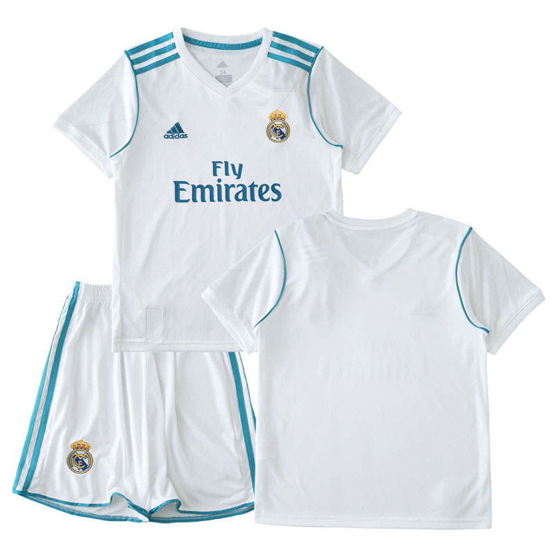 Dětský domácí fotbalový dres Real Madrid Retro 17/18 bílý