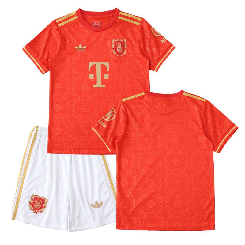 Dětský výroční dres FC Bayern 2024/25 125 Anniversary červený