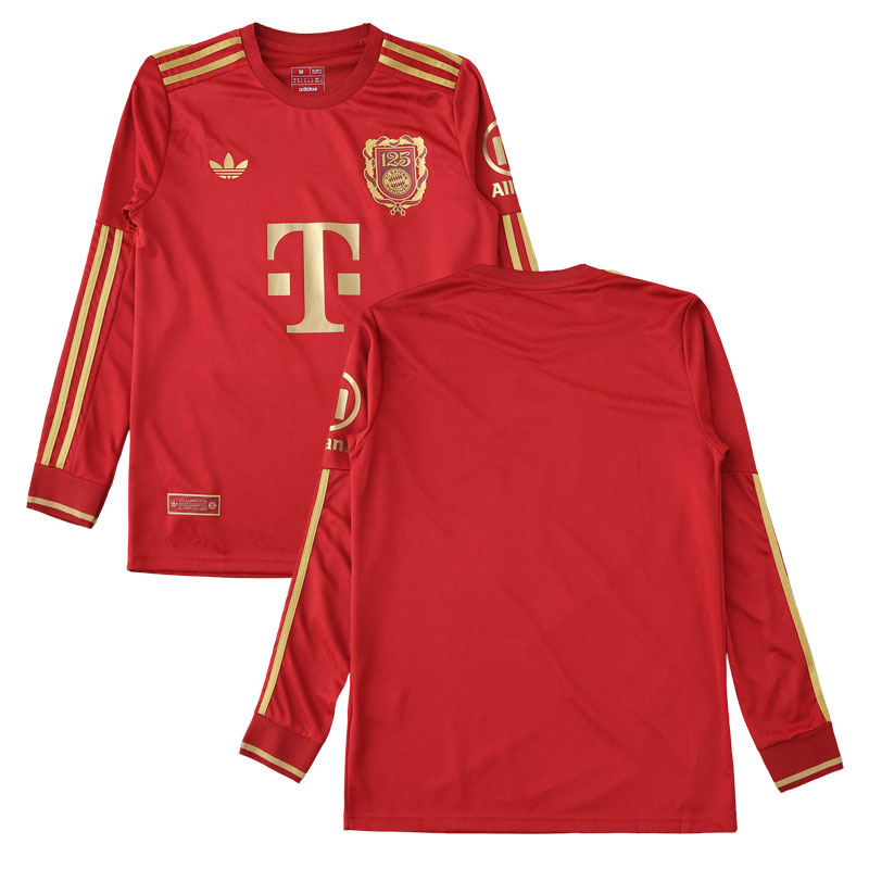 Pánský výroční dres FC Bayern Mnichov 24/25 Dlouhý Rukáv 125 Anniversary červený