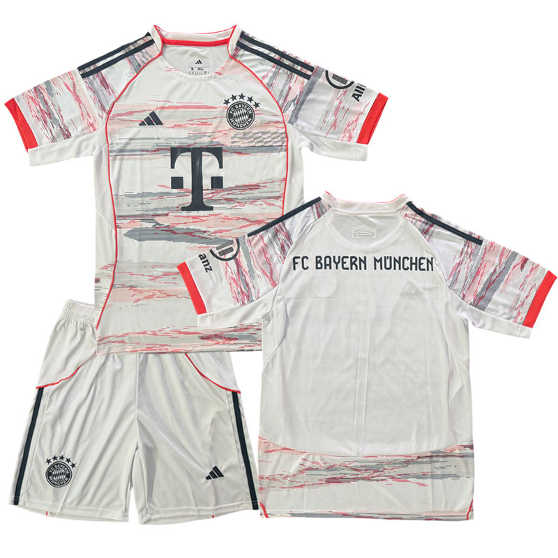 Dětský Fotbalové Dresy FC Bayern Mnichov Venkovní 2025-26