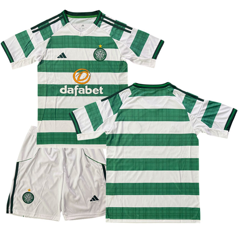 Dětský Fotbalový Dres Celtic FC Domácí 2025/26 s Kraťasy
