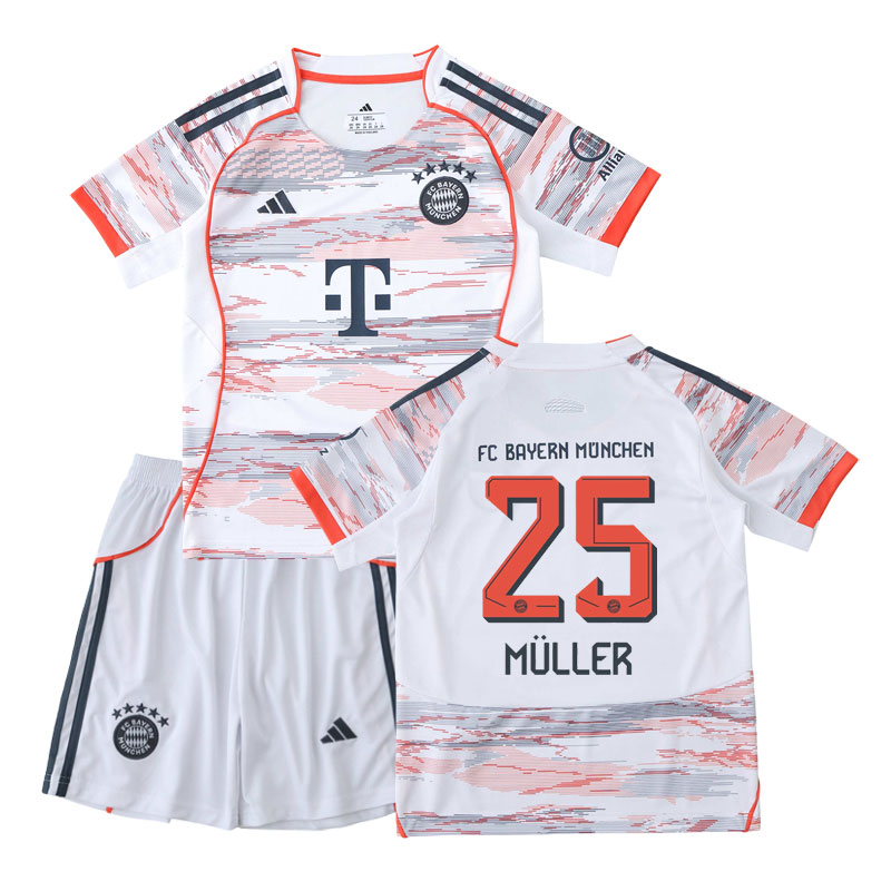 Dětský fotbalový dres FC Bayern 2025/26 venkovní - Müller 25