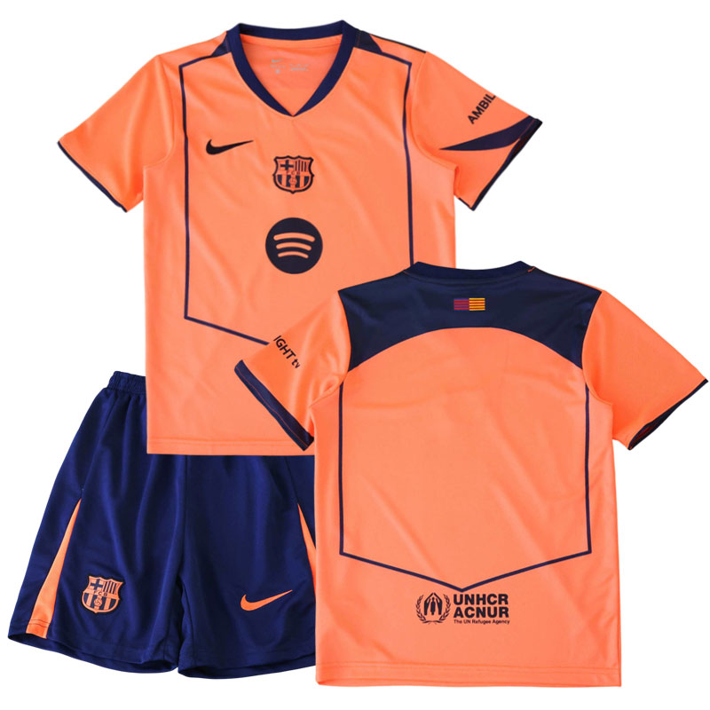 FC Barcelona třetí dres 2025-26 pro děti