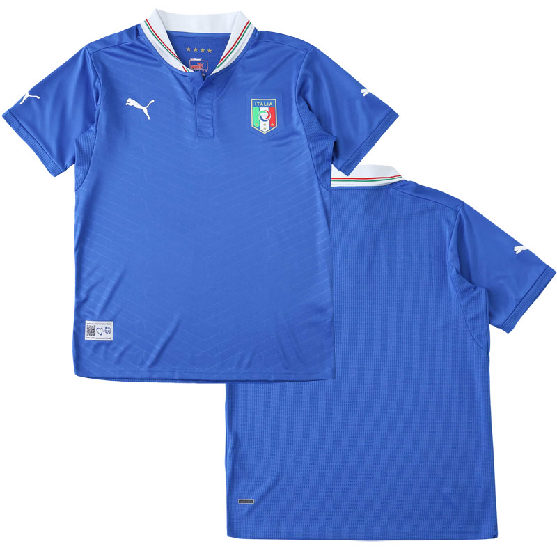 Itálie retro domácí dres 2012 pánský fotbalový trikot s krátkým rukávem