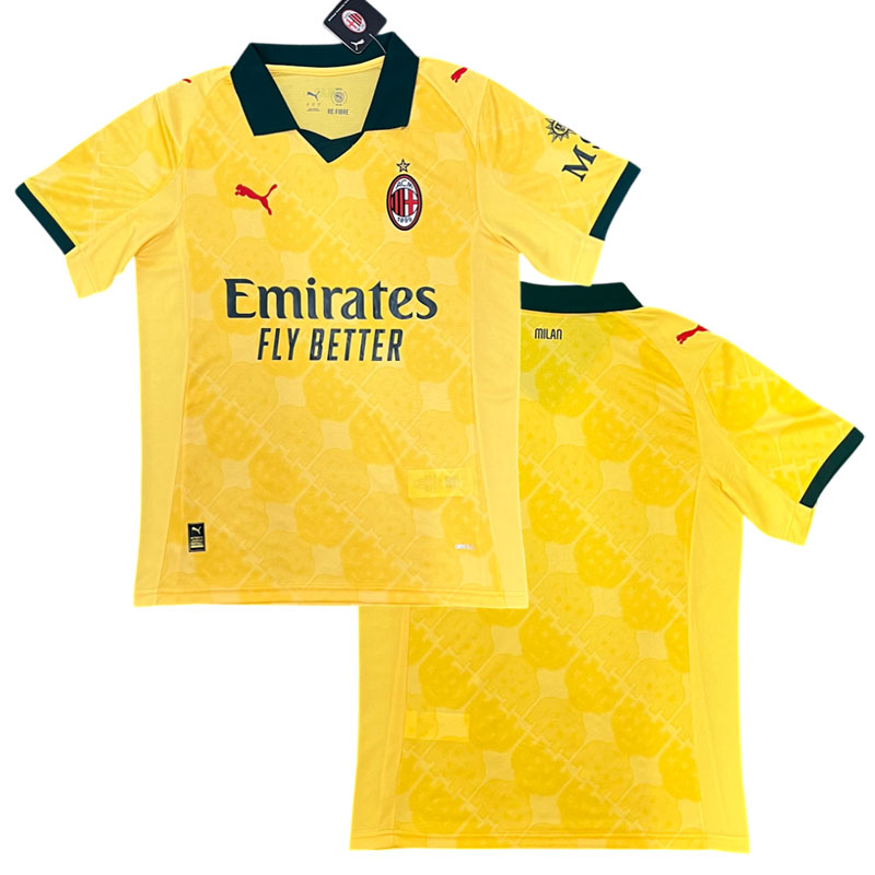 AC Milan třetí dres 2025 2026 pro muže ve žluté barvě
