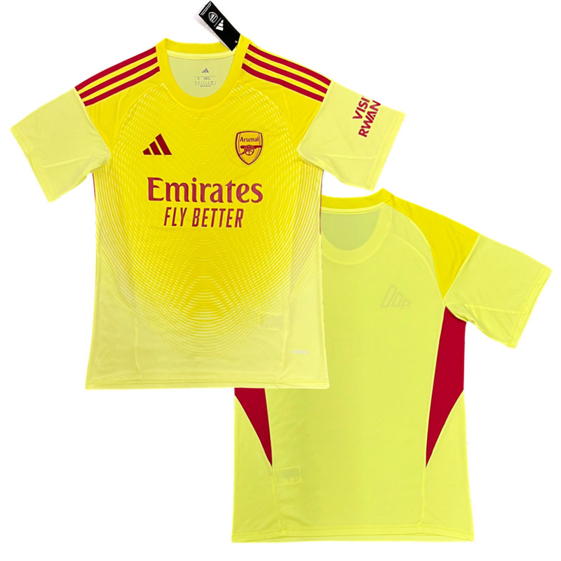 Pánský brankářský dres Arsenal FC 2025/26 žlutý - krátký rukáv
