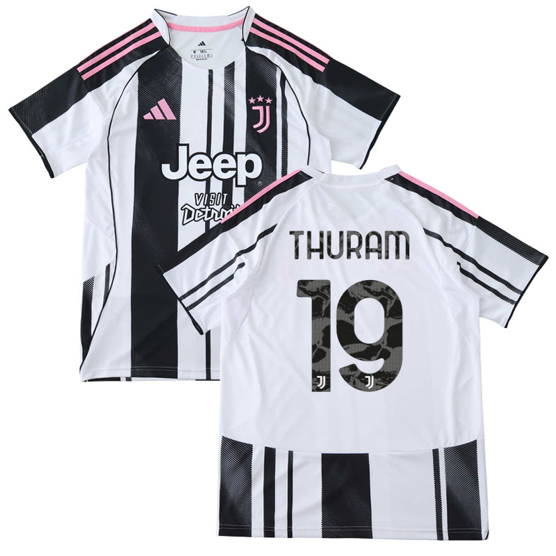 Pánský dres Juventus 2025/26 domácí edice - jméno Thuram a číslo 19