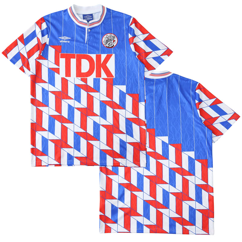 Pánský retro tričko Ajax Amsterdam 1989-90 venkovní fotbalový dres