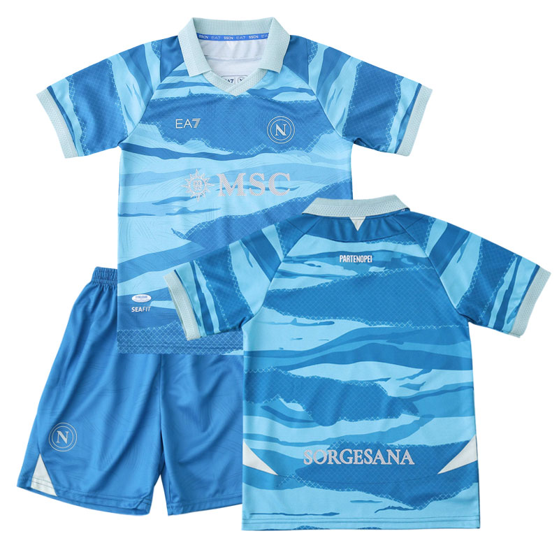 SSC Napoli 2024/25 čtvrtý fotbalový set pro děti