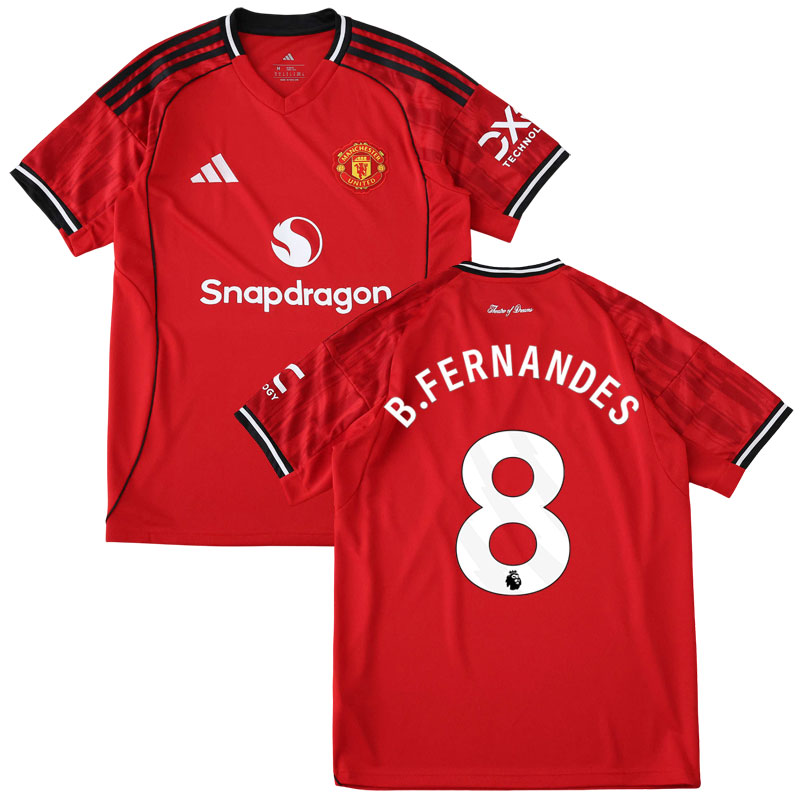 Manchester United 2025/26 domácí fotbalový dres – B. Fernandes 8 pro muže