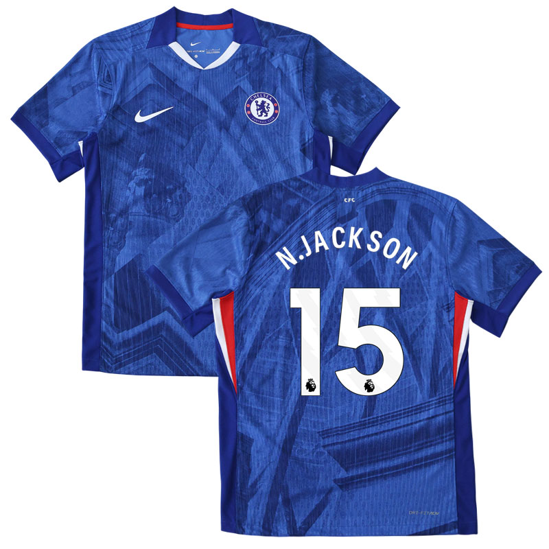 Chelsea 2025/26 domácí triko s potiskem N. Jackson 15 pánský fotbalový dres