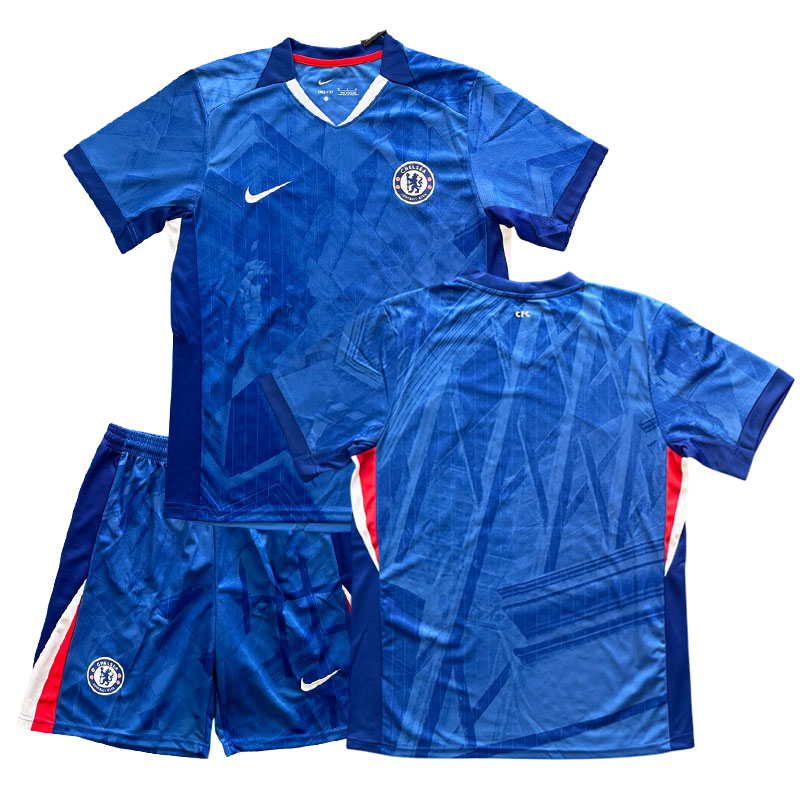 Chelsea dětský domácí fotbalový dres 2025/26 tričko a šortky