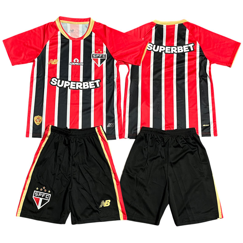 Dětský fotbalový dres São Paulo FC 2025/26 - venkovní sada s kraťasy