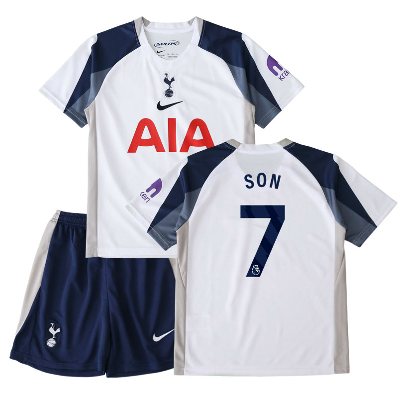 Dětský fotbalový dres Tottenham 2025/26 domácí sada s potiskem SON 7