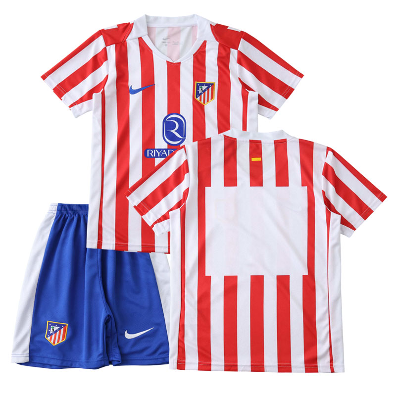 Atlético Madrid 2025/26 domácí dres pro děti – bílo-červený design s kraťasy