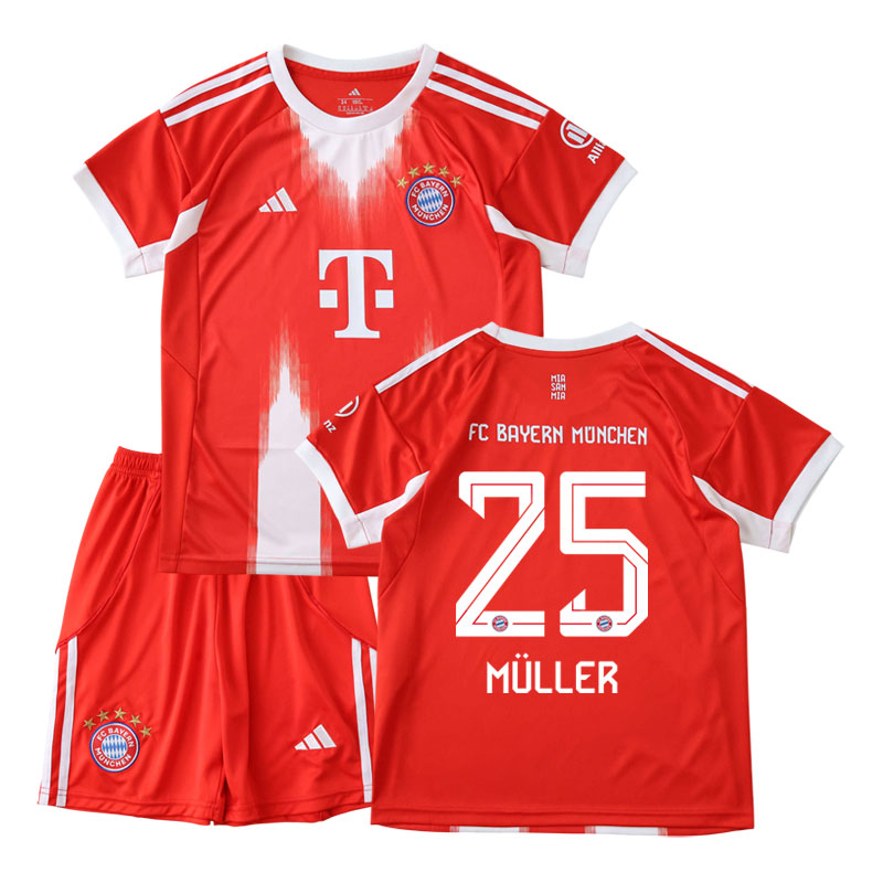Müller 25 Bayern Mnichov domácí fotbalové dresy 25/26 pro děti