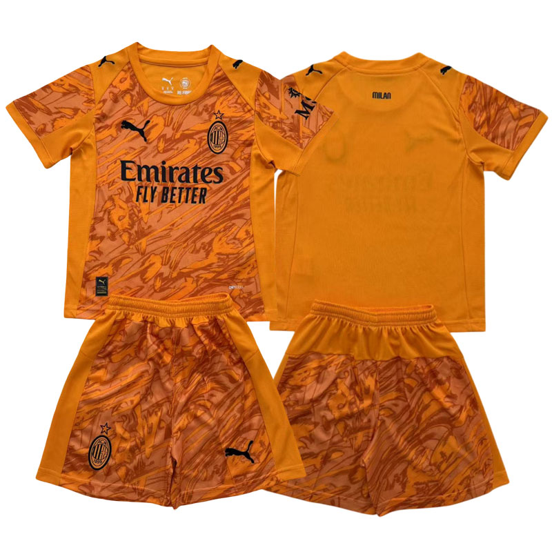 Oranžový brankářský set AC Milan 2025/26 pro děti