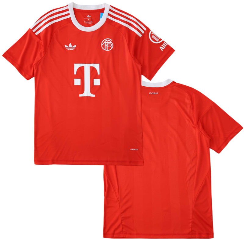 Pánský brankářský dres Bayern Mnichov 2025/26 červený s krátkým rukávem
