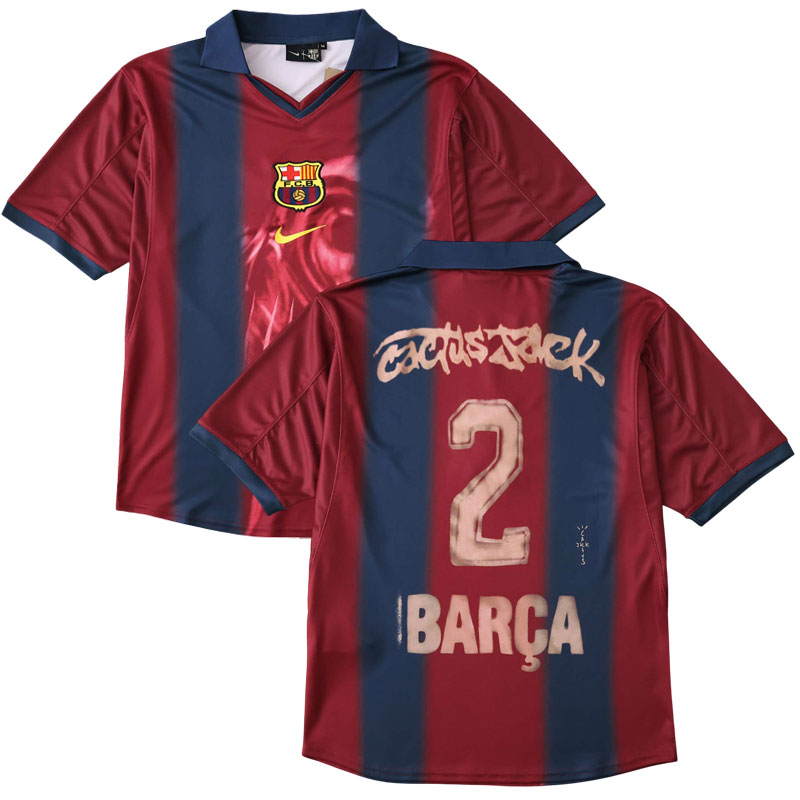 Pánský retro dres FC Barcelona x Travis Scott 2000/01 domácí edice