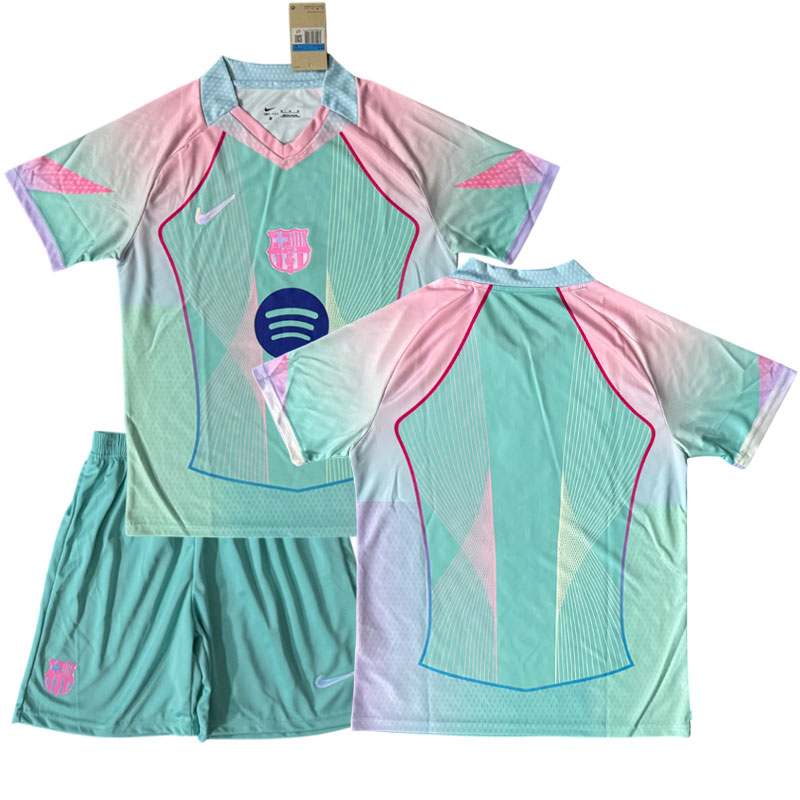 Speciální zelený dres FC Barcelona 2025/26 pro děti - triko + kraťasy