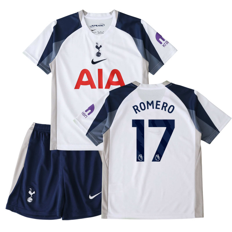Tottenham Hotspur dětský fotbalový komplet 2025/26 domácí - Romero 17