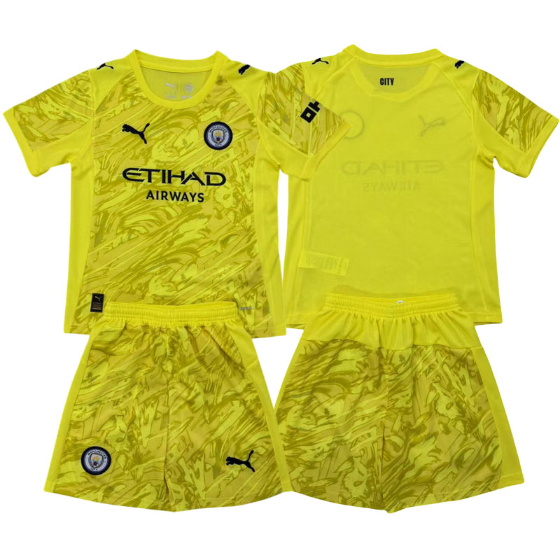 Žlutý brankářský dres Manchester City 2025/26 pro děti