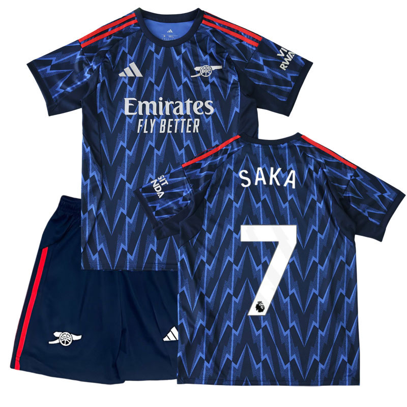 Arsenal FC 2025/26 dětská sada venkovní - s potiskem Saka 7