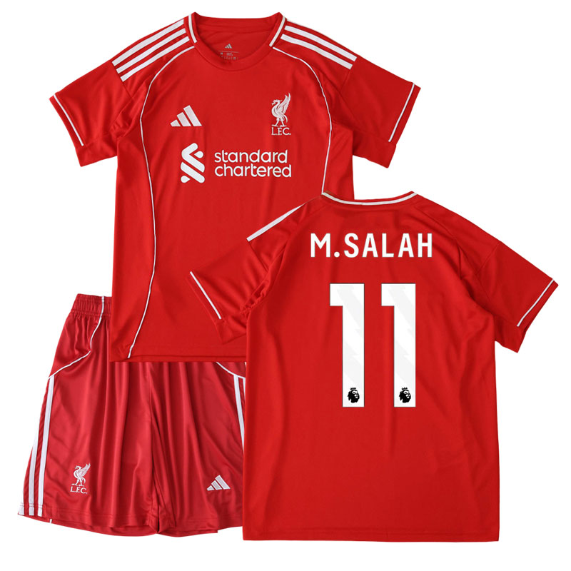 Dětský Liverpool domácí komplet 2025/26 – M.Salah číslo 11 na zádech