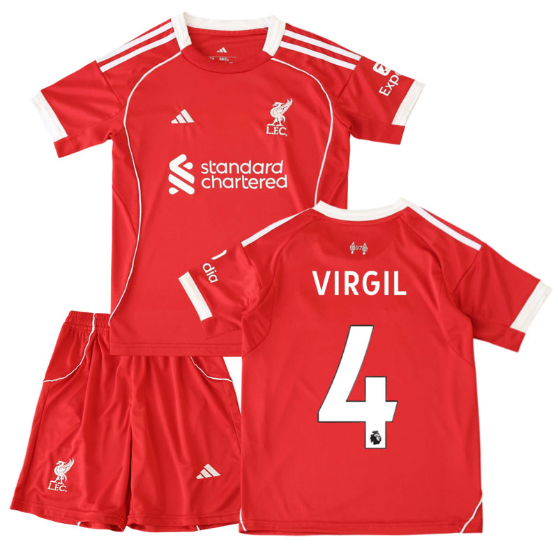 Dětský domácí fotbalový set Van Dijk 4 Liverpool 2025-26