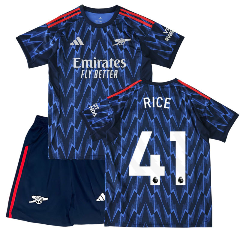 Dětský fotbalový dres Rice 41 Arsenal 2025/26 venkovní