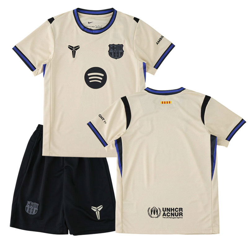 Dětský venkovní dres FC Barcelona 2025/26 - triko a šortky