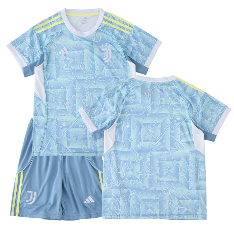 Dětský venkovní fotbalový dres Juventus 2025/26 tričko a šortky v sadě
