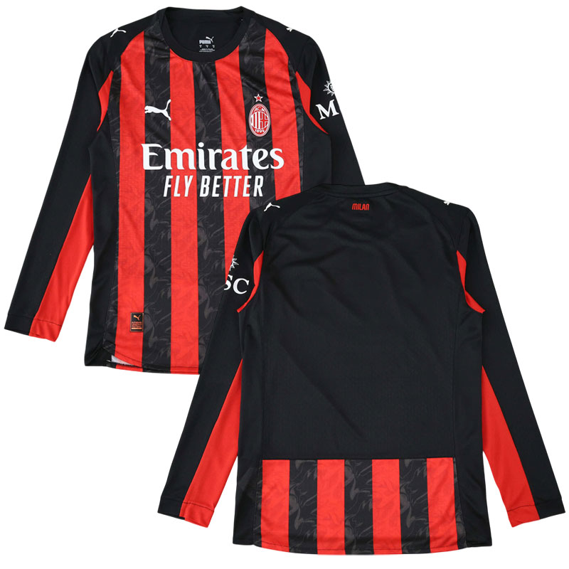 Domácí fotbalový dres AC Milan 2025/26 s dlouhý rukáv pro muže