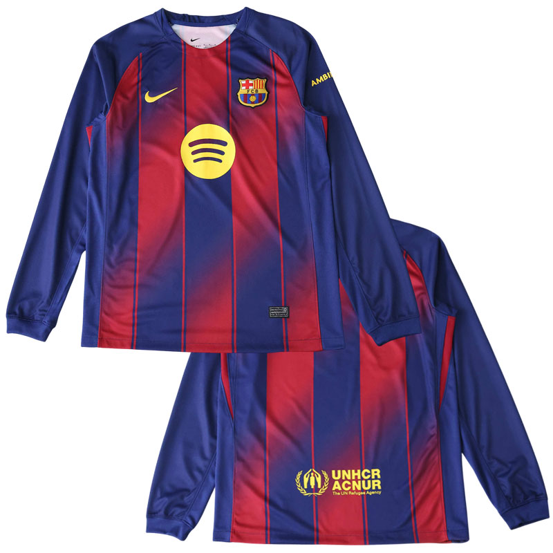 FC Barcelona domácí dres 2025/26 s dlouhým rukávem