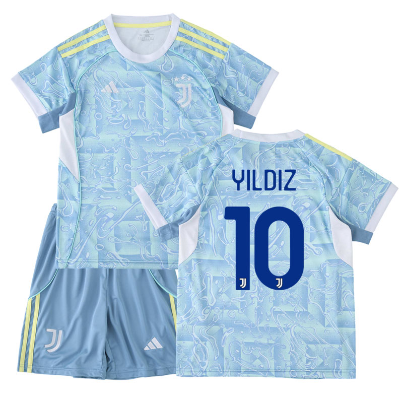 Juventus dětský venkovní dres 2025/26 s potiskem Yildiz 10