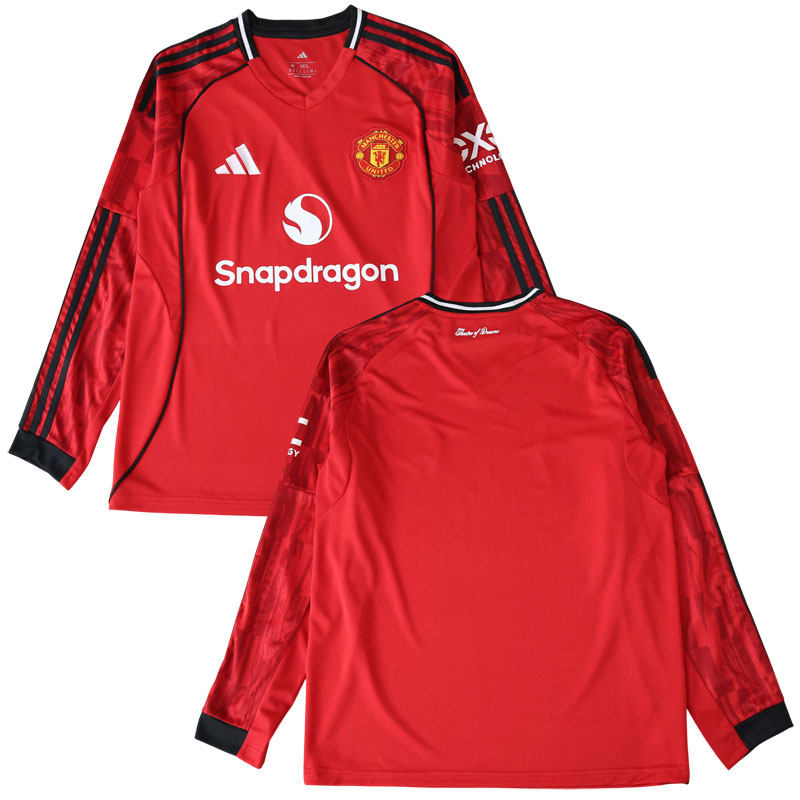 Manchester United 2025/26 červený domácí dres s dlouhým rukávem