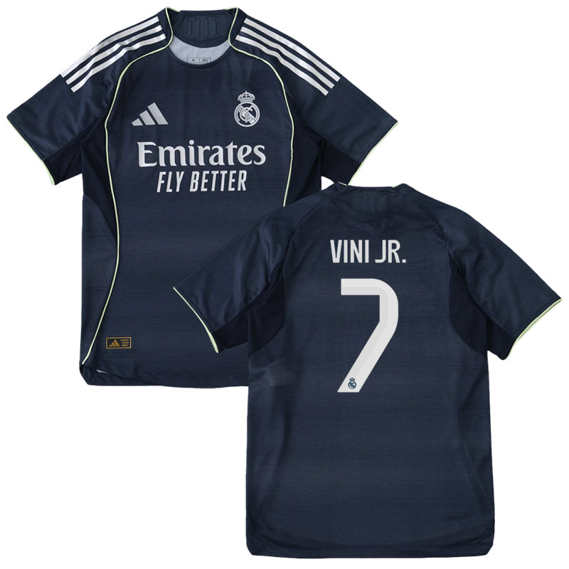 Personalizovaný Vini Jr. 7 Real Madrid Venkovní Fotbalový Dres 25/26 pro Muže