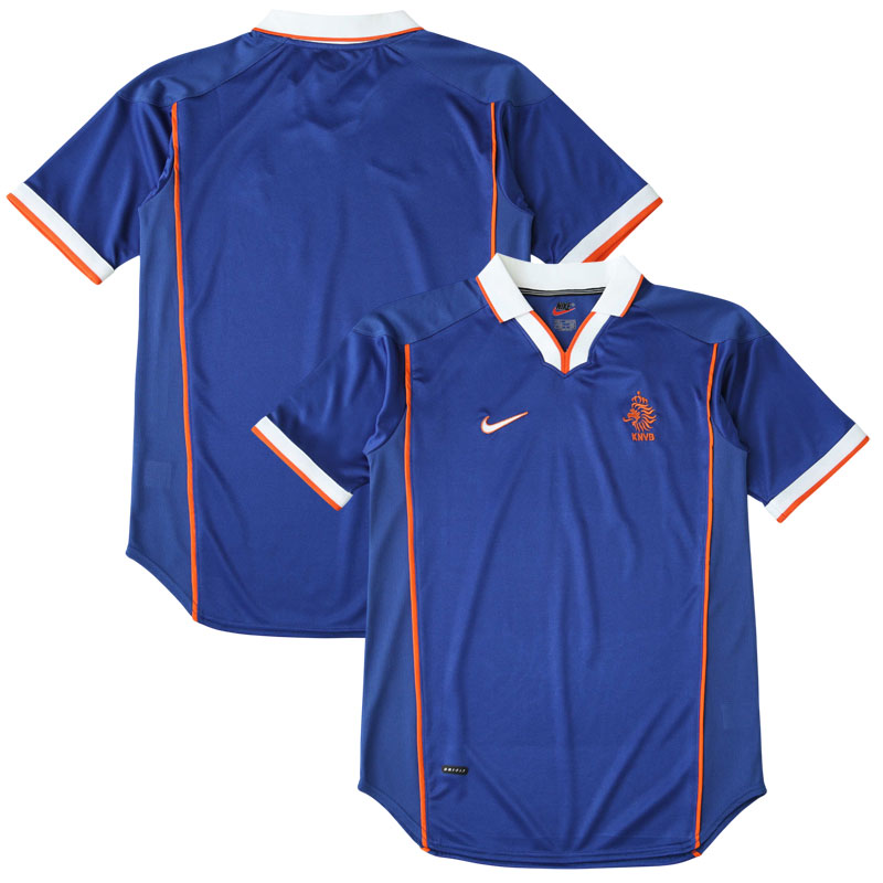 Retro fotbalový dres Nizozemsko 1998 - modrá venkovní varianta pro muže