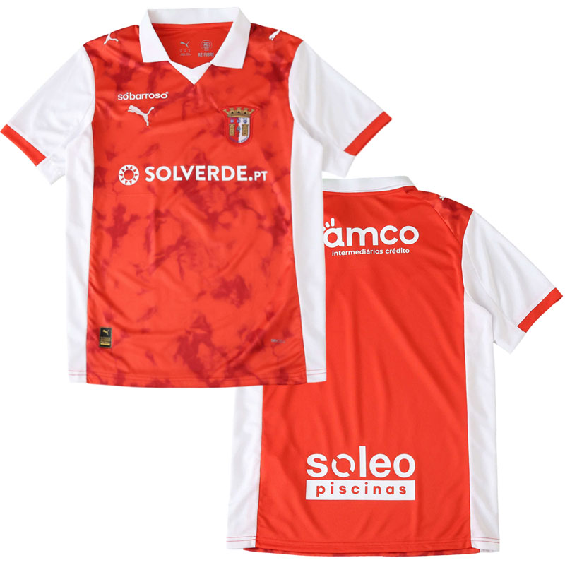 SC Braga 2025/26 domácí fotbalový dres pro muže