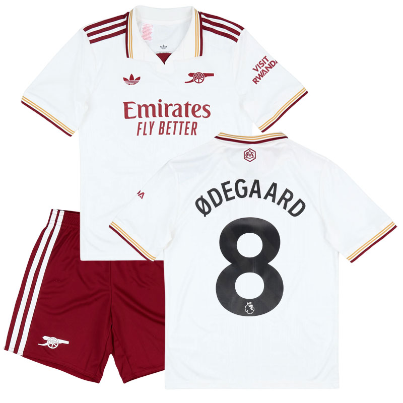 Alternativní dres Ødegaard 8 Arsenal pro děti 2025/26 - tričko + šortky