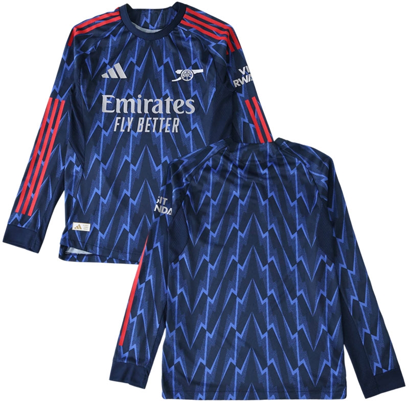 Arsenal FC 2025/26 venkovní fotbalový dres s dlouhým rukávem