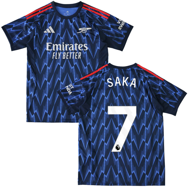 Arsenal venkovní dres 2025/26 pánský – Saka 7 na zádech