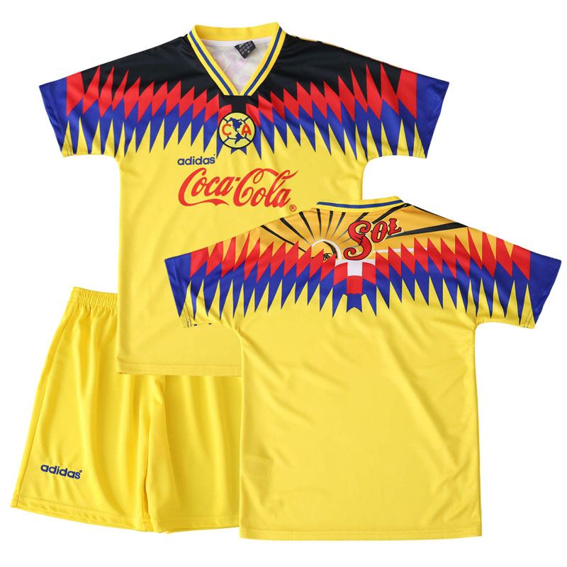Club América 1994-96 dětský domácí fotbalový dres - retro triko + šortky